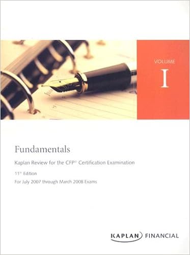 Cfp Live Review Vol 1 Fundamentals 11e Kaplan Review For