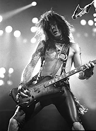 Photographs - Nikki Sixx - Motley Crue - 8x10 BW Photograph