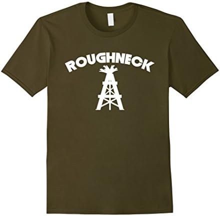 Men's Oilfield Shirt | Roughneck Shirt | Drilling Rig T Shirt Large Olive