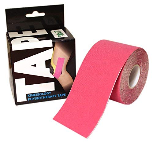 NT Kinesiology Elastic Tape | 5m x 5cm Roll of Elastic Muscle Support Tape for Exercise, Sports & Injury Recovery (Pink)