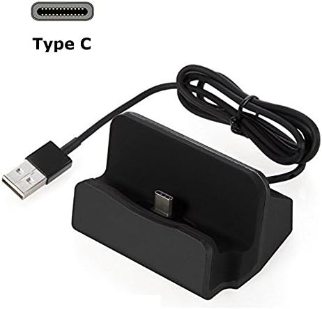 USB Type C Dock, iMoreGro Type C Charging Dock Desktop Docking Station Compatible /S8/S8 Plus,Google Pixel/Pixel XL, LG G6/G5, Lumia 950xl/950, OnePlus 3 and More Type C Devices - Black