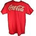 Coca Cola Gold Lettering Script Logo Red Tee Shirt XL
