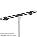 Neewer Adjustable Microphone Bar Zinc Alloy Construction with 5/8-inch Screws for Holding 2 Mics or Boom Arms, Shock Mounts in Vocal Recording Broadcasting and Press Conference