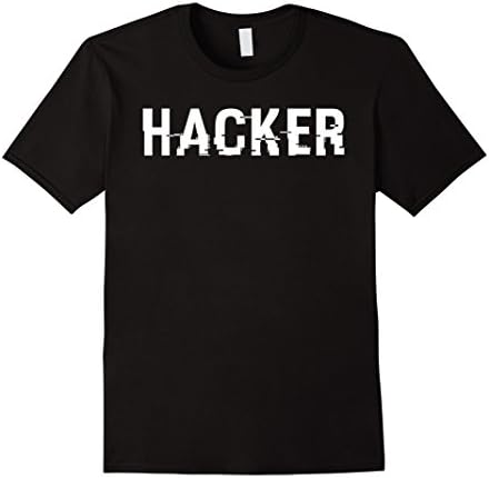 Mens Hacker Programmer Shirt XL Black