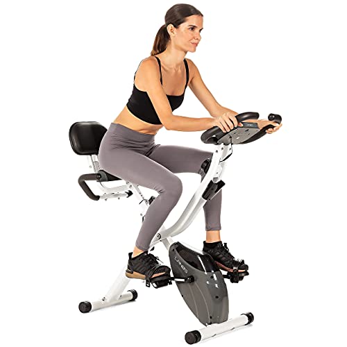 LANOS Workout Bike For Home 2 In 1 Recumbent Exercise Bike and