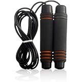 310 Nutrition Adjustable Jump Rope JumpRope with Foam Grip Handles - Fast Endurance Workout for Crossfit, MMA, Boxing, Men, Women, and Kids - Non Weighted