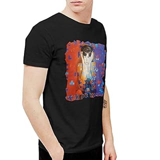 ANGSHI6 Homme T-Shirt Polos et Chemises Paul McCartney Tug of War Men’s T-Shirt Black - Les Beatles, Paul McCartney, John Lennon, RIngo Starr, George Harrison
