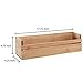 MyGift Handmade Wall Mounted Decorative Wooden Shelf, Storage Box Organizer, Beige