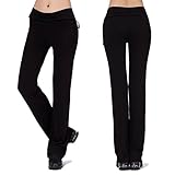 Womens Comfy Chic wide legs Palazzo Pant (XXL, Black)