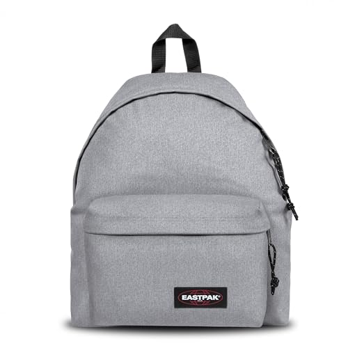 EASTPAK Padded Pak’r Rucksack 24L (40 x 30 x 18 cm), wasserabweisend, robuster Schul- & Tagesrucksack, leichter Klassiker mit gepolsterten Trägern - SUNDAY GREY