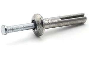 ALBANYCOUNTYFASTENERS Hammer Drive Pin Anchors in Zinc Plated Steel - 1/4" x 2-1/2" Qty-25