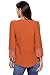 Happy Sailed Women Fashion Boho Lace V-Neck Sleeves Blouse Top, Large Brown