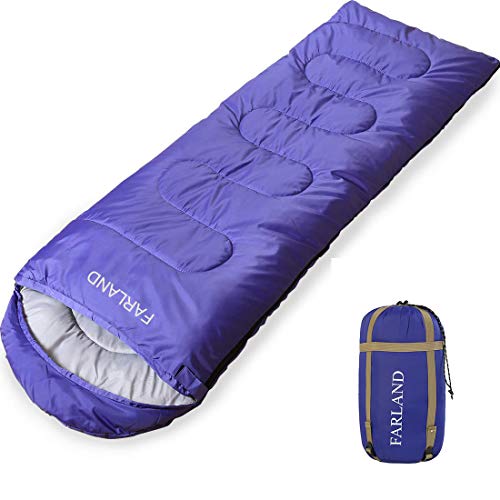 FARLAND Rectangular Sleeping Bags 20 Degree ℉,Cold Weather 4 Season for Adults, Youth, Kids, Unisex for Camping, Hiking, Waterproof, Traveling, Backpacking and Outdoors