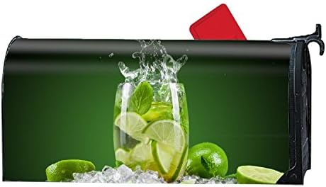XPNiao Magnetic Garden Yard Mailbox Cover Lime Cool Water Ice