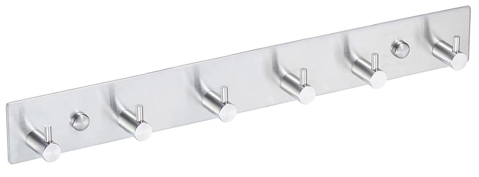 QNIIAED Door Hooks Screw in, SUS 304 Stainless Steel Coat Hooks Wall Mounted for Bedrooms, Coat Rack Hangers for Bathrobe Towel Clothes Dressing Gown in Bathroom(Brushed Silver)