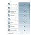 Leggett & Platt Sleep Chill + Crystal Gel Mattress Protector with Cooling Fibers and Blue 3-D Fabric, Queen