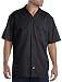 Dickies Men's Big-Tall Short-Sleeve Work Shirt,Black, 3XT