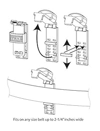 Herramientas tácticas de radio Klip para hacer cumplir la ley y responder en primer lugar   Diseño universal para Motorola, Kenwood, Midland Radios y más.
