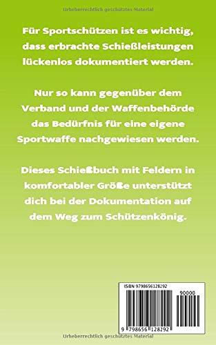 Schiessbuch Nachweis Der Trainingseinheiten Fur Sportschutzen Zur Vorlage Bei Der Waffenbehorde Amazon De Nohrenberg Chris Bucher Schiessbuch Nachweis Der Trainingseinheiten Fur Sportschutzen Zur Vorlage Bei Der Waffenbehorde Amazon De Nohrenberg Chris Bucher