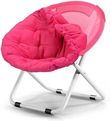 Moon chair Portable Chair with Adjustable Folding chair Adult Sun Loungers Lazy Chair Radar Chair Lounge Chair Folding Chairs Round Chairs Sofa Chair Oxford Fabric Thick Upright Cotton Steel