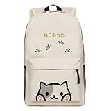 Japanese Game Neko Atsume ねこあつめ Cute Cat Backyard kitty collector Shoulder Bag Backpack School Bag D