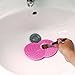 Makeup Brush Cleaning Mat, Esarora Makeup Brush Cleaner Set of 3 Mini Cosmetic Brush Cleaner Mat Portable Washing Tools (Pink)