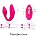 ❤️ LuLu 4 Plus - Wireless Waterproof Dual Vibrator For Him Her & Couples, 5 Unique Patterns, Made Of Body Safe Silicone - Rose Red