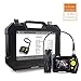 Digital Inspection Camera with 0.21inch Lens, 2.7inch Color Screen, 9.84ft Semi-Rigid Tube, 4X Zoom Industrial Endoscope, 2600mAh Lithium-Ion Battery Borescope+Tool Box