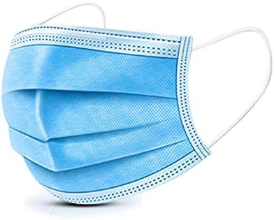 3 Ply Disposable Fаce Mаsk with Elastic Ear Loops - Mаsk - Soft & Comfortable Filter Safety Mаsk for Dust Protection (10PCS)