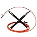 5BILLION Speed Jump Rope - 360° Swivel Ball Bearing - Adjustable - Workout for Double Unders, Exercise, WOD, Outdoor, MMA & Boxing Training (orange)