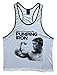 Arnold Men's Stringer Tank Top Pumping Iron White Black Trim Medium