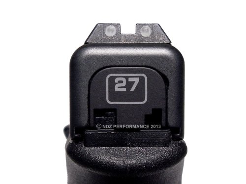NDZ Performance for Glock 17 19 21 22 23 27 30 34 36 41 Rear Plate Blk G1-4 Lacrosse Sticks