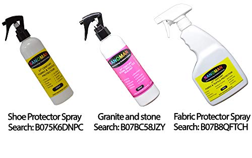 Nanoman Nano-Technology Car Fabric & Upholstery Care (250ML) Hydrophobic Waterproof Protector and Stain Guard for Auto Interior Fabrics, Seats, Carpets and Floor Mats.