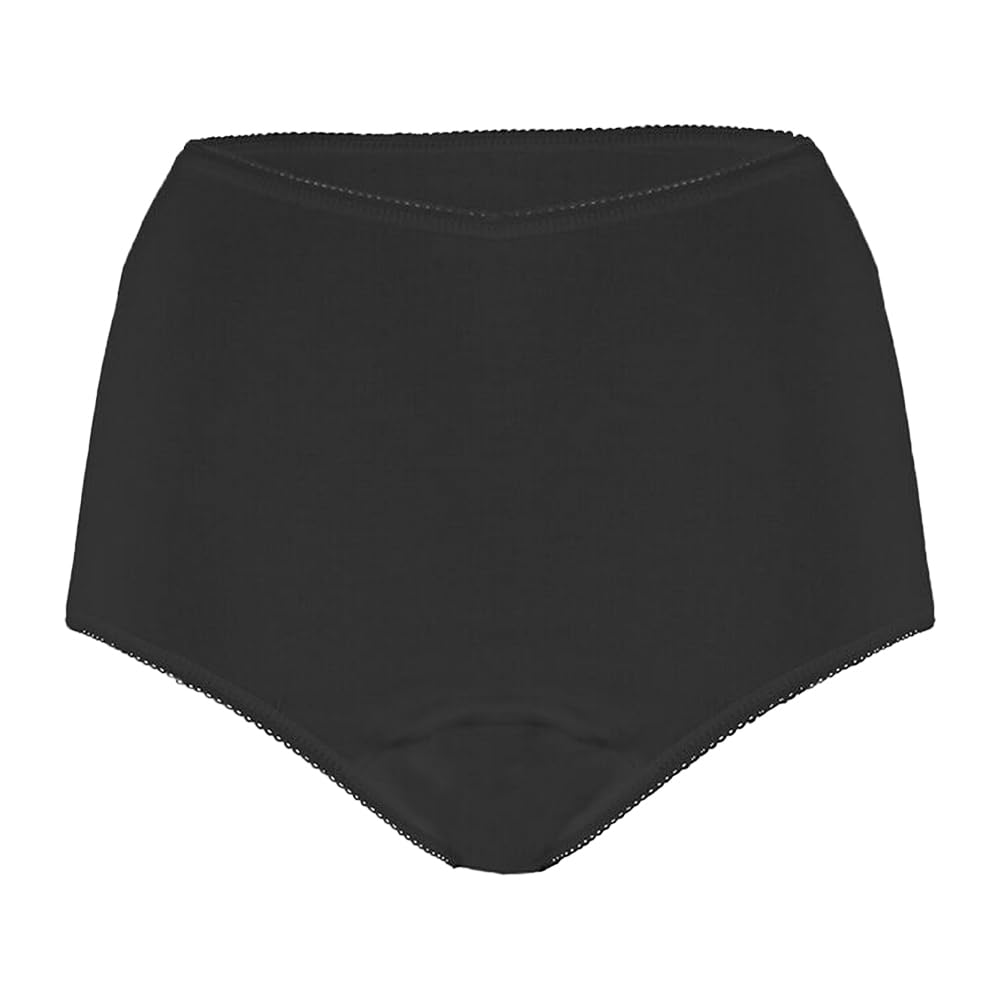 Ladies Black Incontinence Briefs M