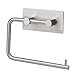 HOMEIDEAS Self Adhesive Toilet Paper Roll Holder brushed nickel Stick On Sticky Tissue Roll Hanger SUS304 Stainless Steel Bathroom Towel Dispenser