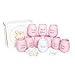 Sister Squad Bachelorette Party Silicone Wine Cups | Perfect Maid of Honor & Bridesmaid Gifts/Bride & Bridal Party Favors/Will You Be My Bridesmaid Proposal Box (Full Set (10-Pack), Pink)