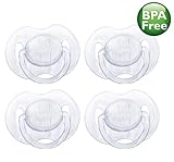 Philips Avent 0-6 Months BPA-Free Translucent Newborn Pacifier - 4 Pack (Clear)