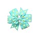 CÉLLOT 40Pcs 3 Inch Boutique Grosgrain Ribbon Pinwheel Hair Bows Alligator Clips For Girls Toddlers Hair Accessories Teens Gifts In Pairs (Polka Dot)