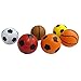 Fajiabao Mini Foam Ball Toys Basketball Soccer Football Softball Stress Squeeze Balls for Boy Girl Party Favors Sports Game Play Pack of 6