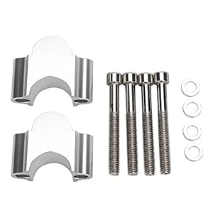 Nikou Stuur Riser – 7/8 “Aluminium Stuur Riser Mount Klem 28MM Hoogte Adapter hoge sterkte voor Motorfiets ATV