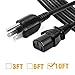 [UL Listed] Chanzon 3 Prong AC Power Cord 10ft for Personal Computer,Vizio,PC Monitor,Plasma bravia uhd Smart TV, Supply Plug Replacement (NEMA 5-15P to IEC320C13) 10A 125V Universal Extension Cable