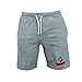 Men's Fleece Jogging and Bodybuilding Gym Workout Sweat Shorts Grey