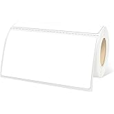 Yeachlaing 2×4 Inch White Removable Thermal Labels,Waterproof Thermal Label,250 Sheets per Roll with Perforated Lines