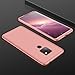 UNIYA Huawei Mate 20 Case, 3 in 1 Hard PC 360 Degree Shockproof Protective Case Cover (Rose Gold)