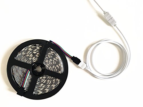 4pcs/Pack 1M 3.28 ft 4 Pins RGB Extension Cable LED Strip Connector Extension Cable Cord Wire 4 Pin LED Connector for SMD 5050 3528 2835 RGB LED Light Strip,8X Male to Male 4pin Plugs