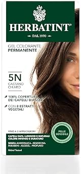 Herbatint Hair Dye 5N Light Chestnut Permanent Herbal Colour Gel 150ml view 2