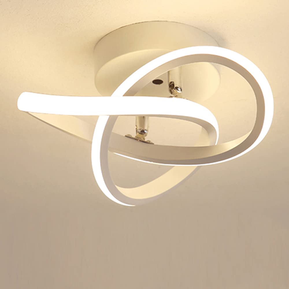 EIDISUNY Led Ceiling Light Fixtures, 3000K Warm White Ceiling Lights, 22W Close to Ceiling Lights, Modern Flush Mount Ceiling Light for Hallway, Kitchen, Bedroom, Living Room