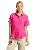 Columbia Women's Tamiami II Short Sleeve Shirt, X-Small, Bright Rose