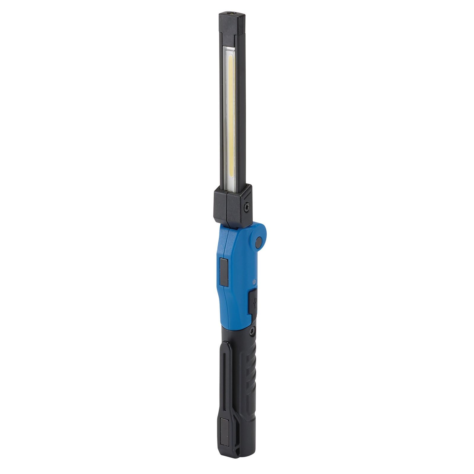 Draper 64499 COB SMD LED Rechargeable Pocket Folding Slim Light, 100 Lumens, 1 x USB-C Cable, Blue and Black