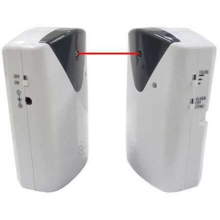 IR-Lichtschranke mit Alarmfunktion und Türgongfunktion - Reichweite bis 20m